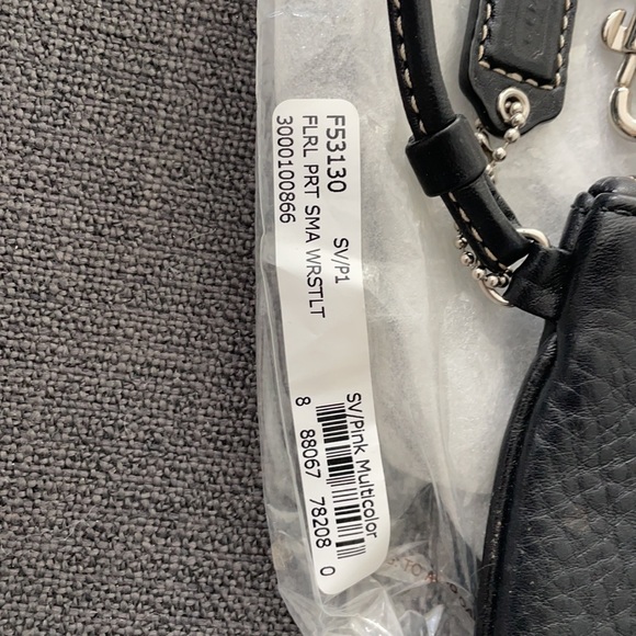 Coach Black Leather Wristlet - Picture 2 of 6